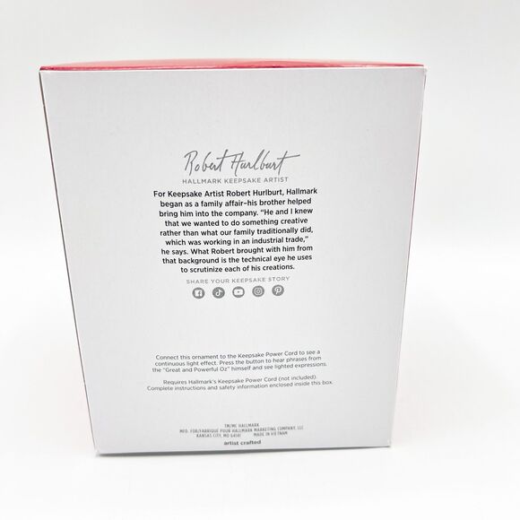 2024 Hallmark Wizard Of Oz The Great & Powerful Ornament *REQUIRES Power Cord - Picture 6 of 6